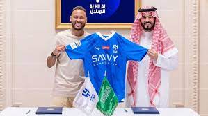 Neymar com a camiseta do Al Al-Hilal