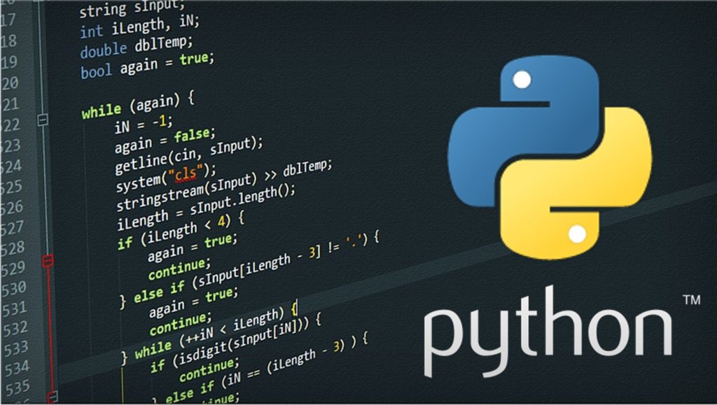 Computador com código da linguagem Python